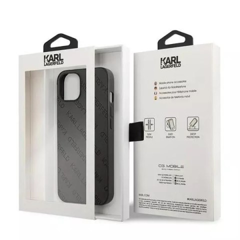 Karl Lagerfeld Etui ochronne na telefon Karl Lagerfeld KLHCP13SPTLK do Apple iPhone 13 Mini 5,4" hardcase czarny/black Perforated Allover Karl Lagerfeld Etui ochronne na telefon Karl Lagerfeld KLHCP13SPTLK do Apple iPhone 13 Mini 5,4" hardcase czarny/black Perforated Allover