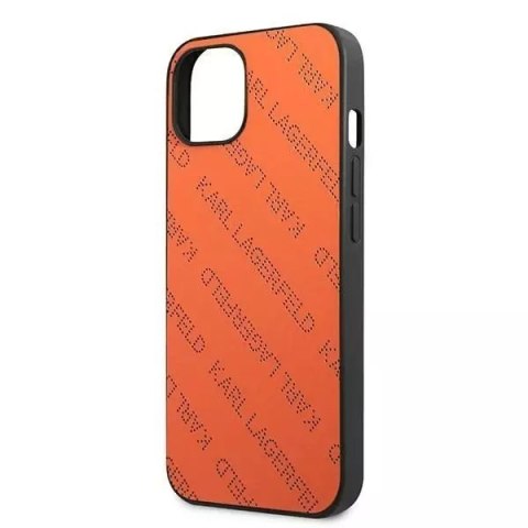 Karl Lagerfeld Etui ochronne na telefon Karl Lagerfeld KLHCP13SPTLO do Apple iPhone 13 Mini 5,4" hardcase pomarańczowy/orange Perforated Allove Karl Lagerfeld Etui ochronne na telefon Karl Lagerfeld KLHCP13SPTLO do Apple iPhone 13 Mini 5,4" hardcase pomarańczowy/orange Perforated Allove