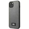 Karl Lagerfeld Etui ochronne na telefon Karl Lagerfeld KLHCP13SSFMP2DG do Apple iPhone 13 Mini 5,4" hardcase srebrny/silver Saffiano Plaque