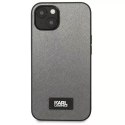 Karl Lagerfeld Etui ochronne na telefon Karl Lagerfeld KLHCP13SSFMP2DG do Apple iPhone 13 Mini 5,4" hardcase srebrny/silver Saffiano Plaque