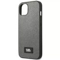 Karl Lagerfeld Etui ochronne na telefon Karl Lagerfeld KLHCP13SSFMP2DG do Apple iPhone 13 Mini 5,4" hardcase srebrny/silver Saffiano Plaque