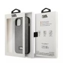 Karl Lagerfeld Etui ochronne na telefon Karl Lagerfeld KLHCP13SSFMP2DG do Apple iPhone 13 Mini 5,4" hardcase srebrny/silver Saffiano Plaque