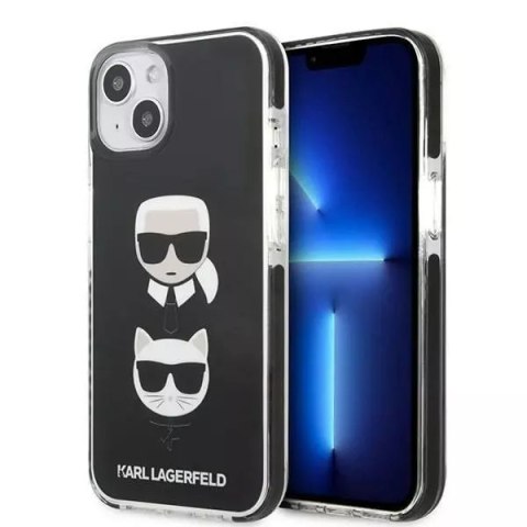 Karl Lagerfeld Etui ochronne na telefon Karl Lagerfeld KLHCP13STPE2TK do Apple iPhone 13 Mini 5,4" hardcase czarny/black Karl&Choupette Head Karl Lagerfeld Etui ochronne na telefon Karl Lagerfeld KLHCP13STPE2TK do Apple iPhone 13 Mini 5,4" hardcase czarny/black Karl&Choupette Head