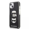 Karl Lagerfeld Etui ochronne na telefon Karl Lagerfeld KLHCP13STPE2TK do Apple iPhone 13 Mini 5,4" hardcase czarny/black Karl&Choupette Head