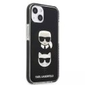 Karl Lagerfeld Etui ochronne na telefon Karl Lagerfeld KLHCP13STPE2TK do Apple iPhone 13 Mini 5,4" hardcase czarny/black Karl&Choupette Head