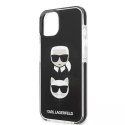 Karl Lagerfeld Etui ochronne na telefon Karl Lagerfeld KLHCP13STPE2TK do Apple iPhone 13 Mini 5,4" hardcase czarny/black Karl&Choupette Head