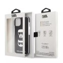 Karl Lagerfeld Etui ochronne na telefon Karl Lagerfeld KLHCP13STPE2TK do Apple iPhone 13 Mini 5,4" hardcase czarny/black Karl&Choupette Head