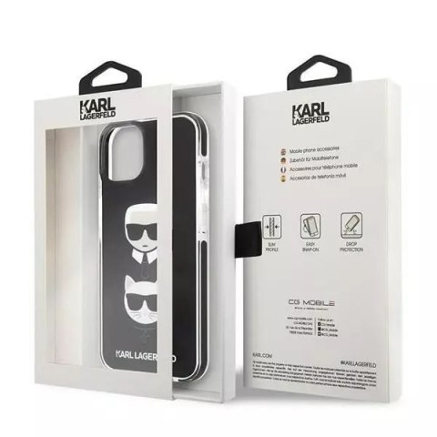 Karl Lagerfeld Etui ochronne na telefon Karl Lagerfeld KLHCP13STPE2TK do Apple iPhone 13 Mini 5,4" hardcase czarny/black Karl&Choupette Head Karl Lagerfeld Etui ochronne na telefon Karl Lagerfeld KLHCP13STPE2TK do Apple iPhone 13 Mini 5,4" hardcase czarny/black Karl&Choupette Head