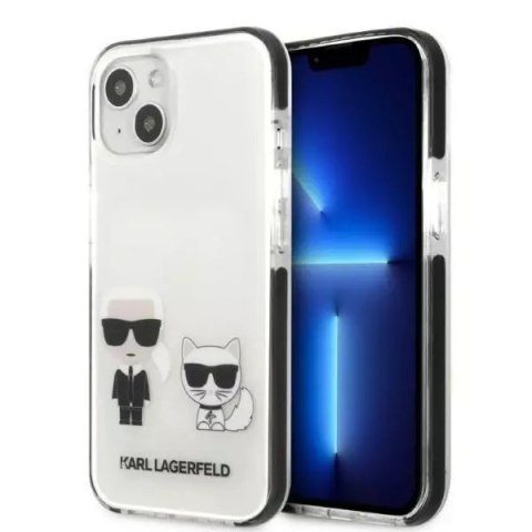 Karl Lagerfeld Etui ochronne na telefon Karl Lagerfeld KLHCP13STPEKCW do Apple iPhone 13 Mini 5,4" hardcase biały/white Karl&Choupette Karl Lagerfeld Etui ochronne na telefon Karl Lagerfeld KLHCP13STPEKCW do Apple iPhone 13 Mini 5,4" hardcase biały/white Karl&Choupette