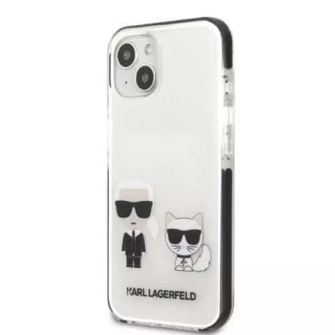 Karl Lagerfeld Etui ochronne na telefon Karl Lagerfeld KLHCP13STPEKCW do Apple iPhone 13 Mini 5,4" hardcase biały/white Karl&Choupette Karl Lagerfeld Etui ochronne na telefon Karl Lagerfeld KLHCP13STPEKCW do Apple iPhone 13 Mini 5,4" hardcase biały/white Karl&Choupette