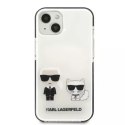 Karl Lagerfeld Etui ochronne na telefon Karl Lagerfeld KLHCP13STPEKCW do Apple iPhone 13 Mini 5,4" hardcase biały/white Karl&Choupette