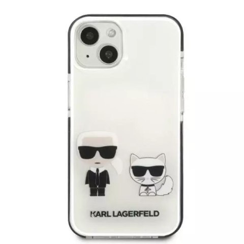 Karl Lagerfeld Etui ochronne na telefon Karl Lagerfeld KLHCP13STPEKCW do Apple iPhone 13 Mini 5,4" hardcase biały/white Karl&Choupette Karl Lagerfeld Etui ochronne na telefon Karl Lagerfeld KLHCP13STPEKCW do Apple iPhone 13 Mini 5,4" hardcase biały/white Karl&Choupette