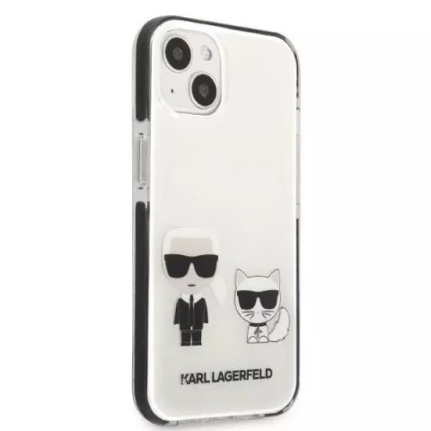 Karl Lagerfeld Etui ochronne na telefon Karl Lagerfeld KLHCP13STPEKCW do Apple iPhone 13 Mini 5,4" hardcase biały/white Karl&Choupette Karl Lagerfeld Etui ochronne na telefon Karl Lagerfeld KLHCP13STPEKCW do Apple iPhone 13 Mini 5,4" hardcase biały/white Karl&Choupette