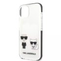 Karl Lagerfeld Etui ochronne na telefon Karl Lagerfeld KLHCP13STPEKCW do Apple iPhone 13 Mini 5,4" hardcase biały/white Karl&Choupette