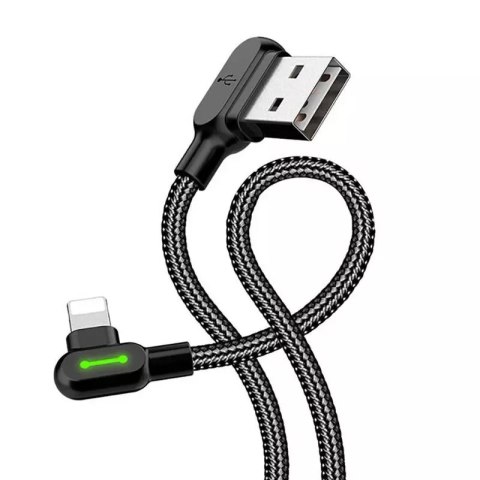 Mcdodo Kabel USB do Lightning kątowy Mcdodo CA-4671 LED, 1.2m (czarny) Mcdodo Kabel USB do Lightning kątowy Mcdodo CA-4671 LED, 1.2m (czarny)