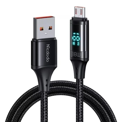 Mcdodo Kabel USB do Micro USB Mcdodo CA-1070, 3A, 1.2m (czarny) Mcdodo Kabel USB do Micro USB Mcdodo CA-1070, 3A, 1.2m (czarny)