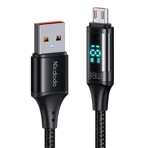 Mcdodo Kabel USB do Micro USB Mcdodo CA-1070, 3A, 1.2m (czarny) Mcdodo Kabel USB do Micro USB Mcdodo CA-1070, 3A, 1.2m (czarny)