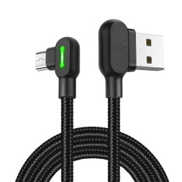 Mcdodo Kabel USB do Micro USB kątowy Mcdodo CA-5280 LED, 1.2m (czarny)