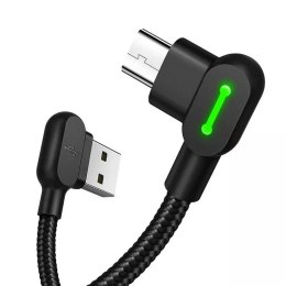 Mcdodo Kabel USB do Micro USB kątowy Mcdodo CA-5280 LED, 1.8m (czarny)