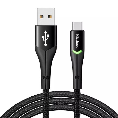 Mcdodo Kabel USB do USB-C Mcdodo Magnificence CA-7960 LED, 1m (czarny) Mcdodo Kabel USB do USB-C Mcdodo Magnificence CA-7960 LED, 1m (czarny)