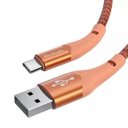 Mcdodo Kabel USB do USB-C Mcdodo Magnificence CA-7962 LED, 1m (pomarańczowy)