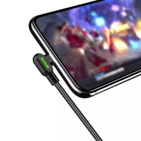 Mcdodo Kabel USB do USB-C kątowy Mcdodo CA-5280 LED, 0.5m (czarny) Mcdodo Kabel USB do USB-C kątowy Mcdodo CA-5280 LED, 0.5m (czarny)