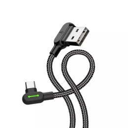 Mcdodo Kabel USB do USB-C kątowy Mcdodo CA-5280 LED, 1.2m (czarny)