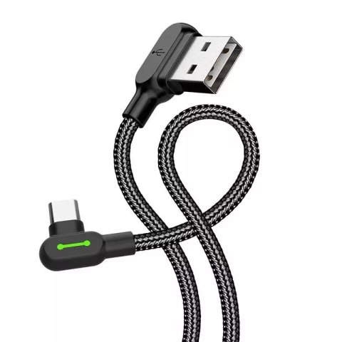 Mcdodo Kabel USB do USB-C kątowy Mcdodo CA-5280 LED, 3m (czarny) Mcdodo Kabel USB do USB-C kątowy Mcdodo CA-5280 LED, 3m (czarny)