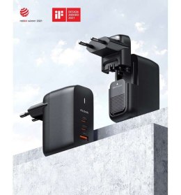 Mcdodo Ładowarka sieciowa GaN 65W Mcdodo CH-0291 2x USB-C, USB-A (czarna)