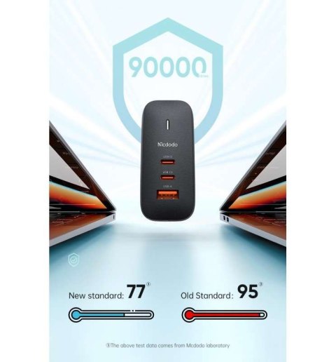 Mcdodo Ładowarka sieciowa GaN 65W Mcdodo CH-0291 2x USB-C, USB-A (czarna) Mcdodo Ładowarka sieciowa GaN 65W Mcdodo CH-0291 2x USB-C, USB-A (czarna)