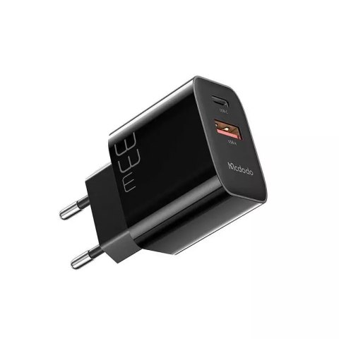Mcdodo Ładowarka sieciowa Mcdodo CH-0922 USB + USB-C, 33W + kabel USB-C (czarna) Mcdodo Ładowarka sieciowa Mcdodo CH-0922 USB + USB-C, 33W + kabel USB-C (czarna)