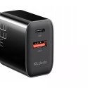 Mcdodo Ładowarka sieciowa Mcdodo CH-0922 USB + USB-C, 33W + kabel USB-C (czarna)