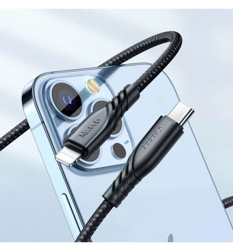 Mcdodo Ładowarka sieciowa Mcdodo CH-1952 USB + USB-C, 20W + kabel USB-C do Lightning (czarna) Mcdodo Ładowarka sieciowa Mcdodo CH-1952 USB + USB-C, 20W + kabel USB-C do Lightning (czarna)