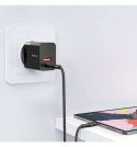 Mcdodo Ładowarka sieciowa Mcdodo CH-1952 USB + USB-C, 20W + kabel USB-C do Lightning (czarna)