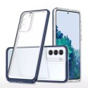 Samsung Etui Clear 3in1 do Samsung Galaxy S23+ Plus silikonowy pokrowiec z ramką niebieskie