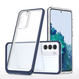 Samsung Etui Clear 3in1 do Samsung Galaxy S23+ Plus silikonowy pokrowiec z ramką niebieskie