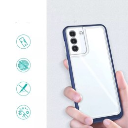 Samsung Etui Clear 3in1 do Samsung Galaxy S23+ Plus silikonowy pokrowiec z ramką niebieskie