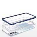Samsung Etui Clear 3in1 do Samsung Galaxy S23+ Plus silikonowy pokrowiec z ramką niebieskie