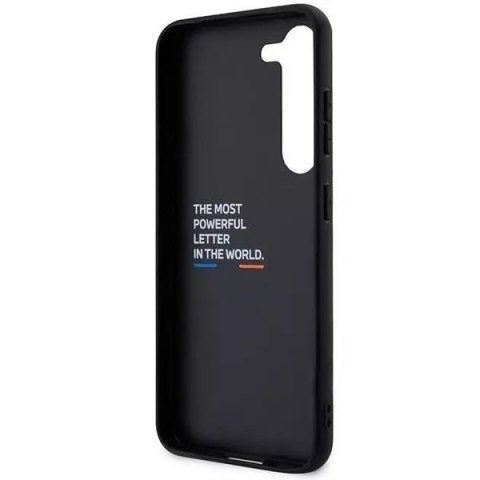 BMW Etui BBMW do Samsung Galaxy S23+ Plus Leather Stamp Tricolor czarny BMW Etui BBMW do Samsung Galaxy S23+ Plus Leather Stamp Tricolor czarny