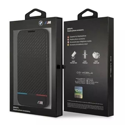 BMW Etui BMW BMBKS22MPUCARTCBK do Galaxy S22+ S906 bookcase M Collection Triangles czarny/black BMW Etui BMW BMBKS22MPUCARTCBK do Galaxy S22+ S906 bookcase M Collection Triangles czarny/black