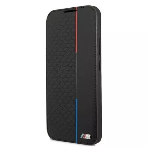 BMW Etui BMW BMBKS22MTRTBK do Galaxy S22+ S906 bookcase M Collection Triangles czarny/black BMW Etui BMW BMBKS22MTRTBK do Galaxy S22+ S906 bookcase M Collection Triangles czarny/black