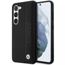 BMW Etui BMW do Samsung Galaxy S23+ Plus HardCase Leather Textured & Stripe czarny