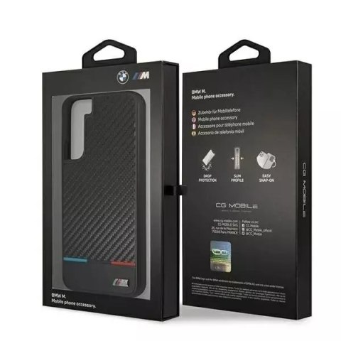 BMW Etui hardcase BMW BMHCS22MPUCARTCBK do Galaxy S22+ S906 M Collection Triangles black/czarny BMW Etui hardcase BMW BMHCS22MPUCARTCBK do Galaxy S22+ S906 M Collection Triangles black/czarny
