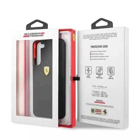 Ferrari Etui Ferrari FESSIHCS22MBK do Galaxy S22+ S906 hardcase On Track Silicone czarny/black Ferrari Etui Ferrari FESSIHCS22MBK do Galaxy S22+ S906 hardcase On Track Silicone czarny/black