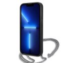 Karl Lagerfeld Etui Karl Lagerfeld KLHCP13MPMK do iPhone 13 6,1" hardcase Leather Textured and Chain