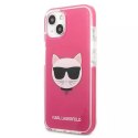 Karl Lagerfeld Etui Karl Lagerfeld KLHCP13MTPECPI do iPhone 13 6,1" hardcase Choupette Head