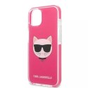 Karl Lagerfeld Etui Karl Lagerfeld KLHCP13MTPECPI do iPhone 13 6,1" hardcase Choupette Head