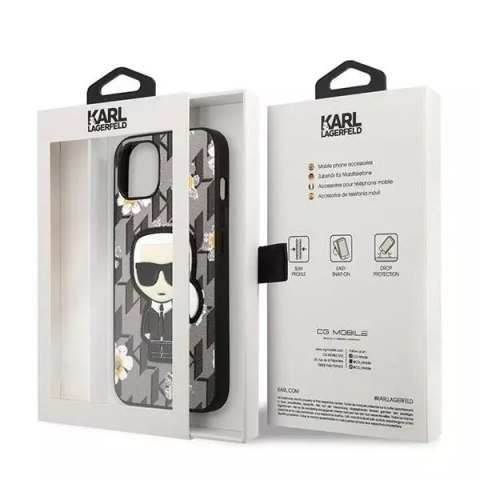 Karl Lagerfeld Etui Karl Lagerfeld KLHCP13SPMNFIK1 iPhone 13 mini 5,4" Flower Ikonik Karl Karl Lagerfeld Etui Karl Lagerfeld KLHCP13SPMNFIK1 iPhone 13 mini 5,4" Flower Ikonik Karl