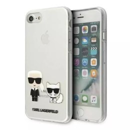 Karl Lagerfeld Etui ochronne na telefon Karl Lagerfeld KLHCI8CKTR do Apple iPhone 7/8/ SE 2020/2022 hardcase Transparent Karl & Choupette