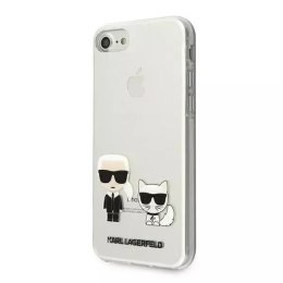 Karl Lagerfeld Etui ochronne na telefon Karl Lagerfeld KLHCI8CKTR do Apple iPhone 7/8/ SE 2020/2022 hardcase Transparent Karl & Choupette